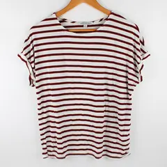 Green Envelope Los Angeles Women's M Red & White Short Sleeve T-Shirt
