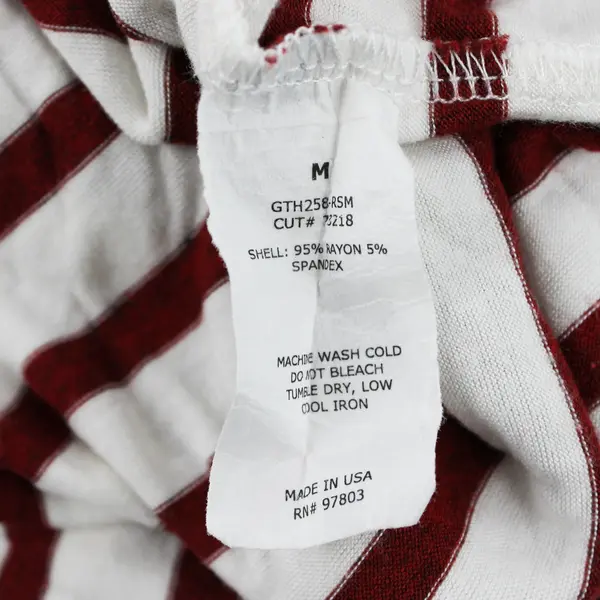 Green Envelope Los Angeles Women's M Red & White Short Sleeve T-Shirt