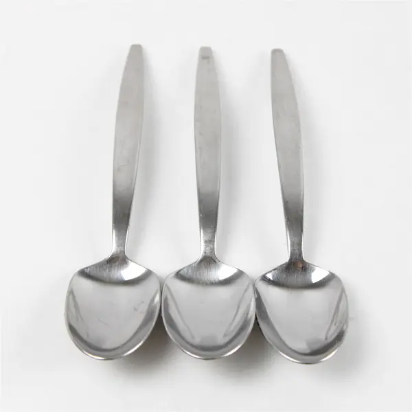 Lot Of 3 Wallace Silver Thema (Stainless) Flatware Dinner Spoons 7.25" Long