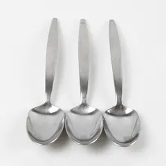 Lot Of 3 Wallace Silver Thema (Stainless) Flatware Dinner Spoons 7.25" Long