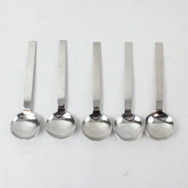 Lot Of 5 Wallace Silver Trenton (Stainless) Flatware Soup Spoons 7.25" Long