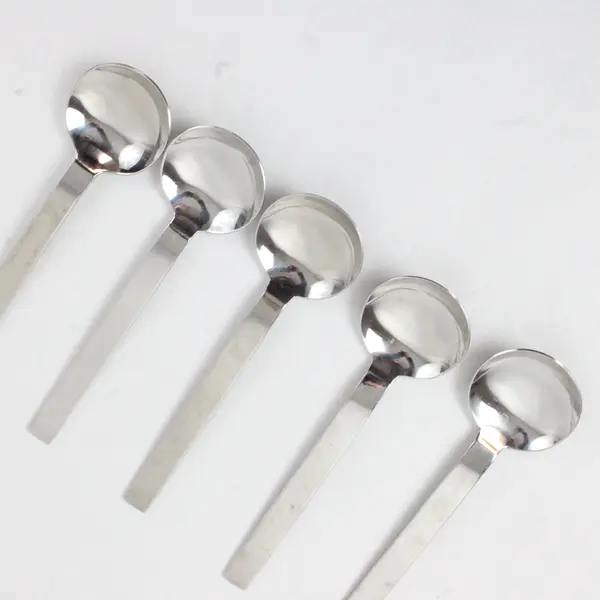 Lot Of 5 Wallace Silver Trenton (Stainless) Flatware Soup Spoons 7.25" Long