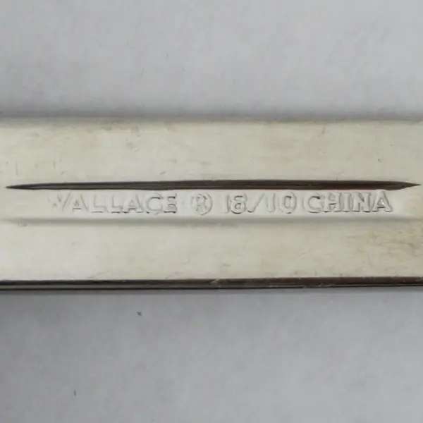 Lot Of 5 Wallace Silver Trenton (Stainless) Flatware Soup Spoons 7.25" Long