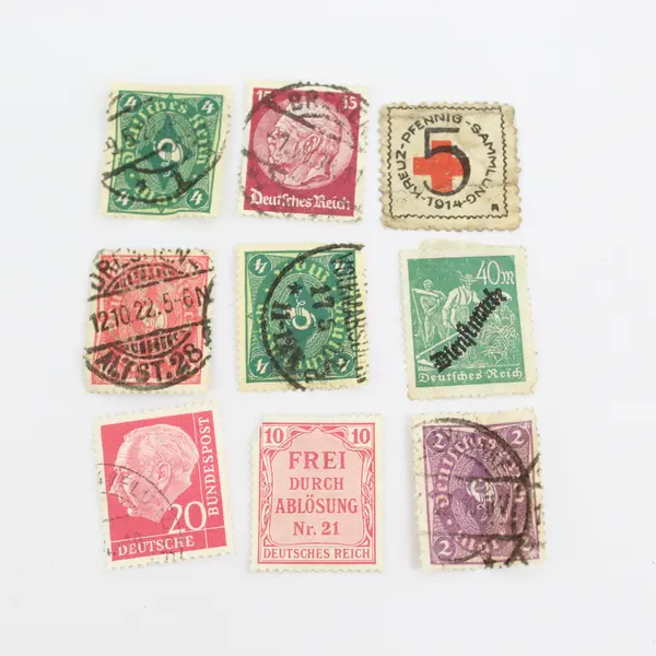 Lot Of 9 Germany Deutsches Reich Stamps Used Canceled