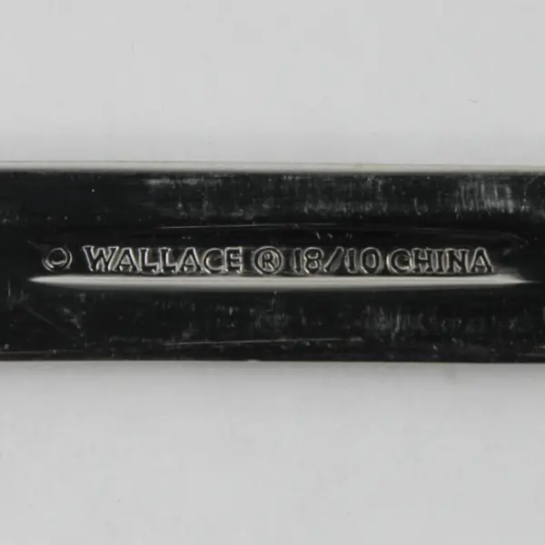 Lot Of 4 Wallace Silver Trenton (Stainless) Flatware Soup Spoons 7.25" Long