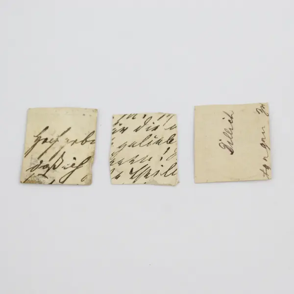 Lot Of 3 Germany Deutsches Reich Postal Stationery Cut Square 5pf Stamps Used