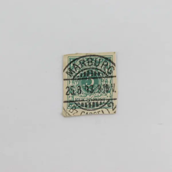 Lot Of 3 Germany Deutsches Reich Postal Stationery Cut Square 5pf Stamps Used