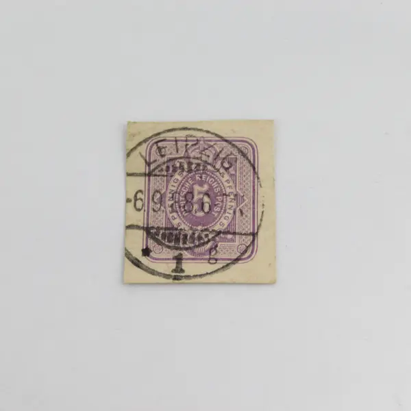 Lot Of 3 Germany Deutsches Reich Postal Stationery Cut Square 5pf Stamps Used