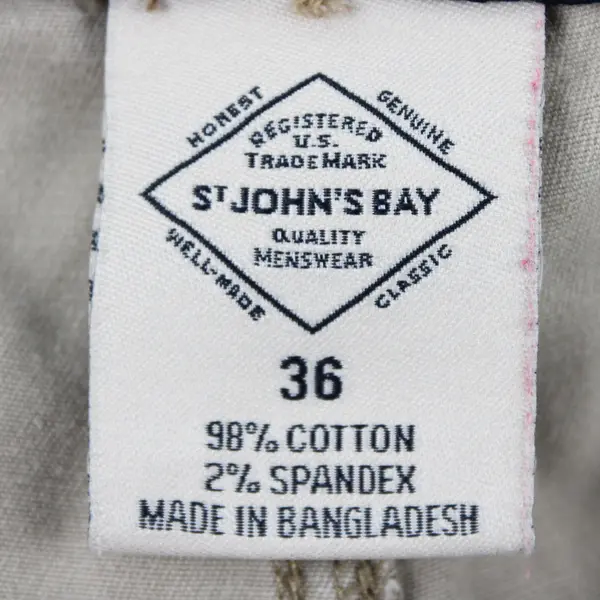 St. Johns Bay Men's 30 Beige Comfort Stretch Cargo Shorts