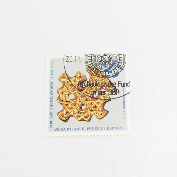 Lot Of 4 East Germany DDR Artifacts Stamps OG Precancel Archaeology 1976 