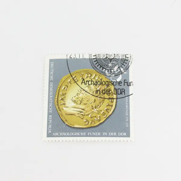 Lot Of 4 East Germany DDR Artifacts Stamps OG Precancel Archaeology 1976 