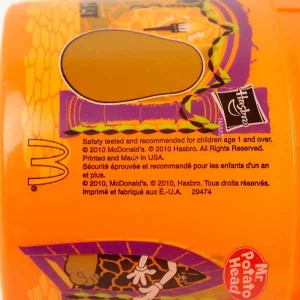 McDonald's Happy Meal Mr Potato Head Halloween Trick or Treat Pail 2010 Used