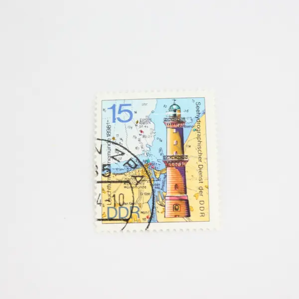 Lot Of 4 East Germany DDR Lighthouses Stamps OG Precancel 1974