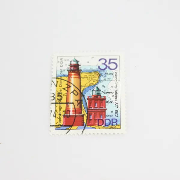 Lot Of 4 East Germany DDR Lighthouses Stamps OG Precancel 1974