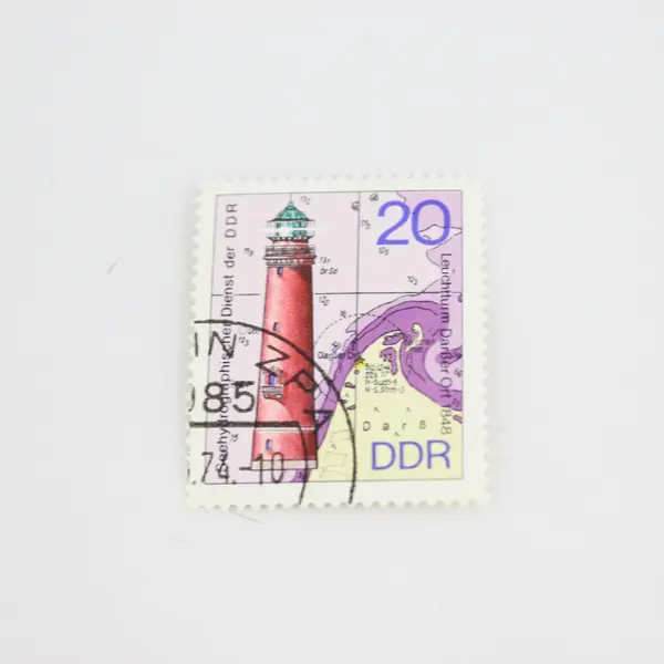 Lot Of 4 East Germany DDR Lighthouses Stamps OG Precancel 1974