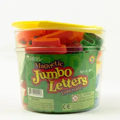 43 Large Colorful Magnetic Letters Alphabet Set w/ Case - Lid Broken