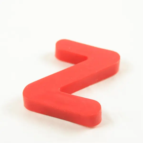 43 Large Colorful Magnetic Letters Alphabet Set w/ Case - Lid Broken