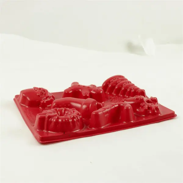 Lot of 2 Jell-O Molds Holiday & Animal Vintage Kitchen Jell-O Molds