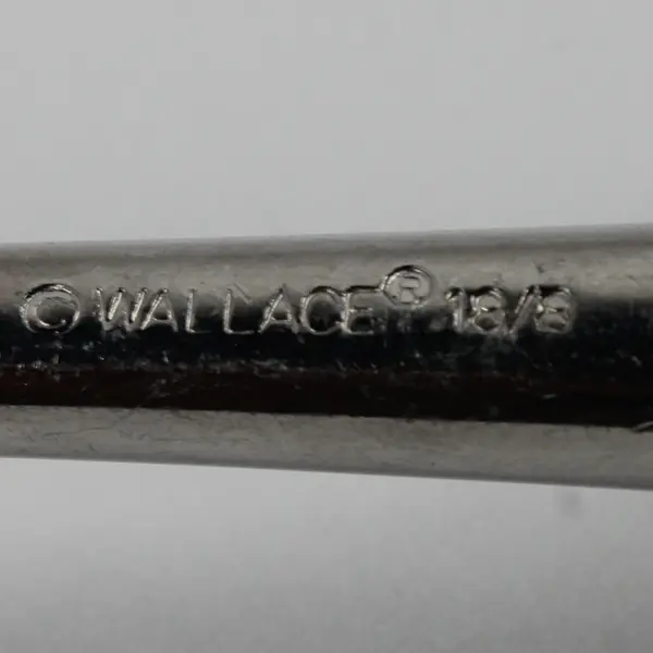 Lot Of 3 Wallace Silver Saphire (Stainless) Flatware 1 Serving Fork & 2 Spoons