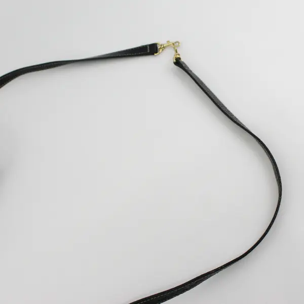 Giani Bernini Black Leather Crossbody Bag Compact Lightweight 