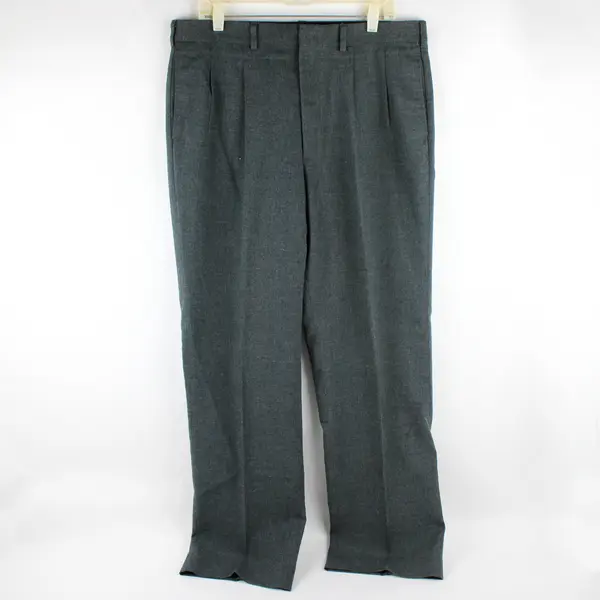 Vtg Farah Clothing Co. Men's 36"x30" Gray Flat Front Straight Leg Dress Pants
