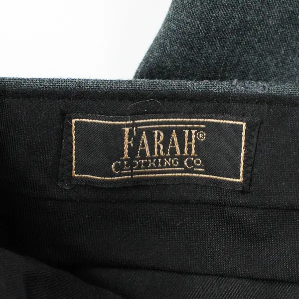 Vtg Farah Clothing Co. Men's 36"x30" Gray Flat Front Straight Leg Dress Pants