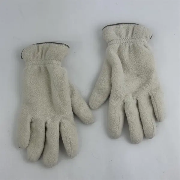 Lot of 2 Pairs Women's Winter Gloves White & Purple