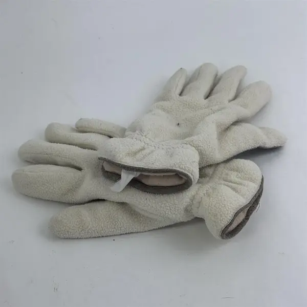 Lot of 2 Pairs Women's Winter Gloves White & Purple