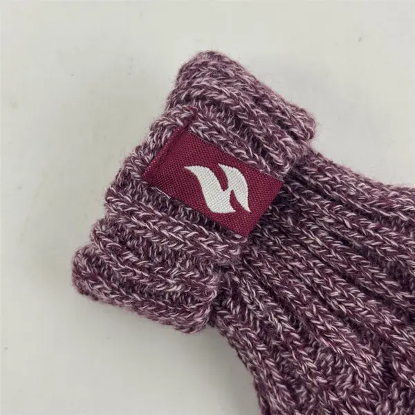 Lot of 2 Pairs Women's Winter Gloves White & Purple