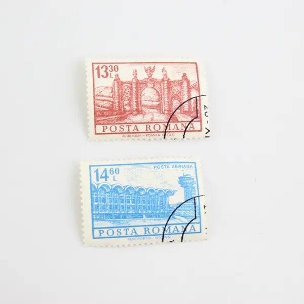 Lot Of 10 Romania Posta Romana Architecture Stamps OG Precanceled 