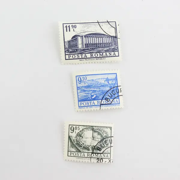 Lot Of 10 Romania Posta Romana Architecture Stamps OG Precanceled 