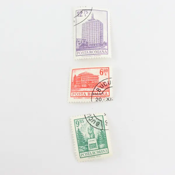 Lot Of 10 Romania Posta Romana Architecture Stamps OG Precanceled 