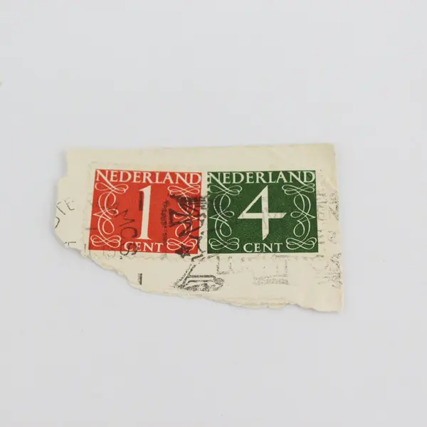 Lot Of 5 Netherlands Stamps Used Canceled On Paper 