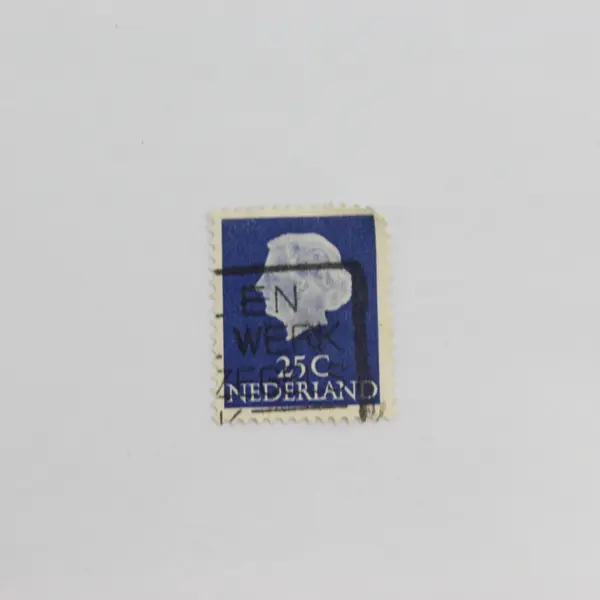 Lot Of 5 Netherlands Stamps Used Canceled On Paper 