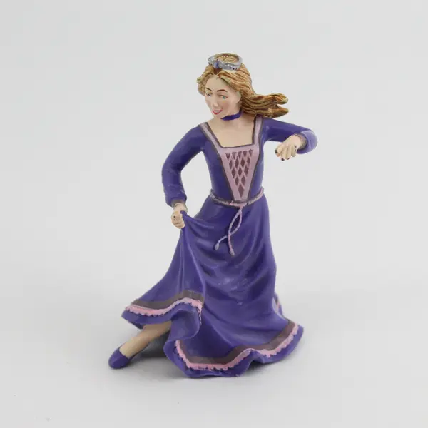 Safari Ltd Princess Juliet Medieval Figure Purple Dress 3.75-4in Used