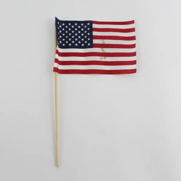 Lot of 6 Small American Flags 11x2 Handheld Tabletop Patriotic