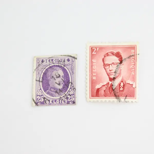 Lot Of 6 Belgium Stamps Used Canceled Early To Mid 1900s