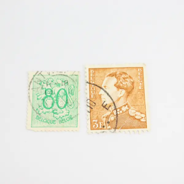 Lot Of 6 Belgium Stamps Used Canceled Early To Mid 1900s