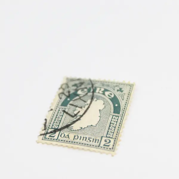 Lot Of 2 Irish Free State Map Of Ireland 2 Penny Stamps Used Canceled 1920s