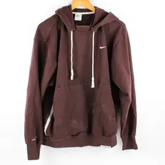 Nike Men's L Earth Brown Standard Issue Dri-Fit Pullover Basketball Hoodie