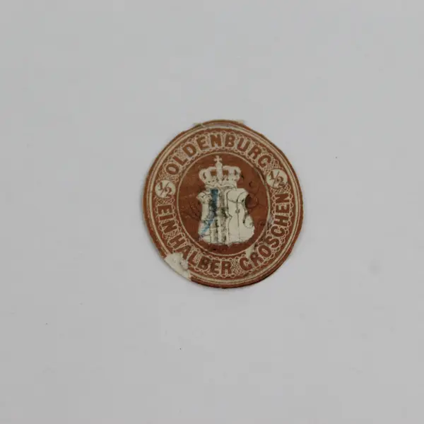 Lot Of 2 German States Oldenburg Cut Out Postal Stationery Stamps Used