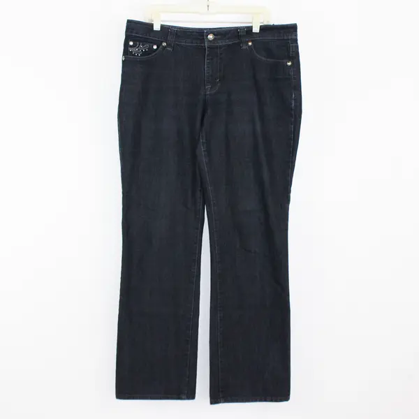 Style & Co Premium Jeans Women's 14 Tummy Control Barely Boot Dark Wash Jeans