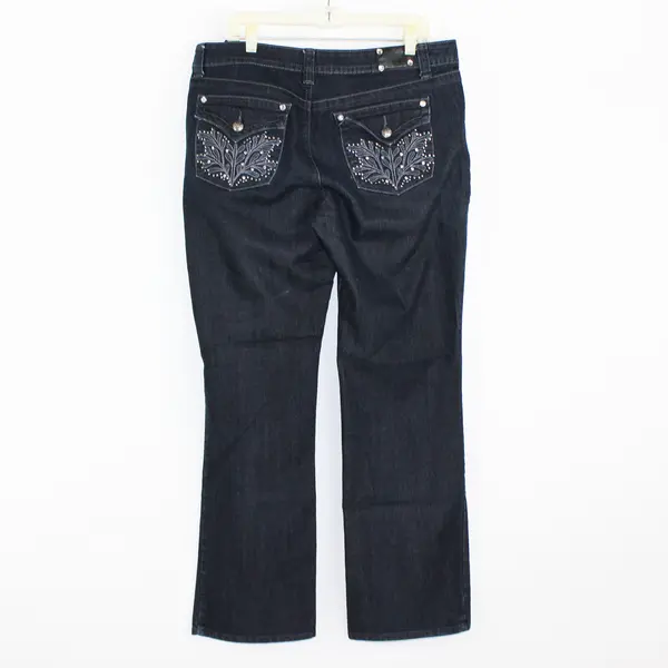 Style & Co Premium Jeans Women's 14 Tummy Control Barely Boot Dark Wash Jeans