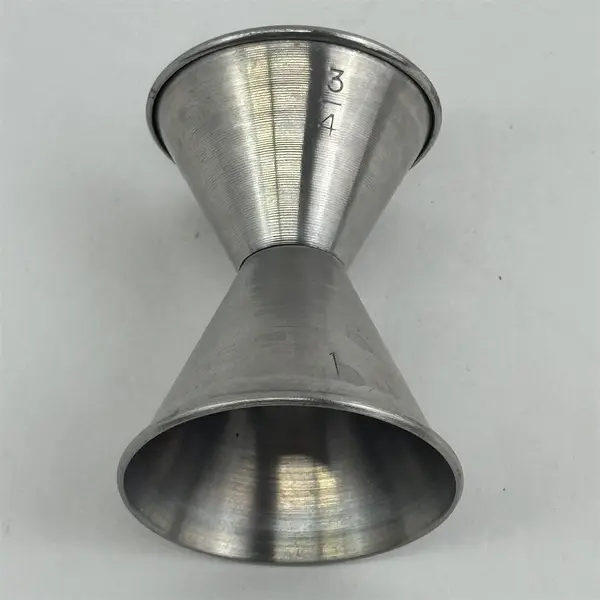 Lot of 4 Stainless Steel Double Jiggers Bar Tools Cocktail Measuring