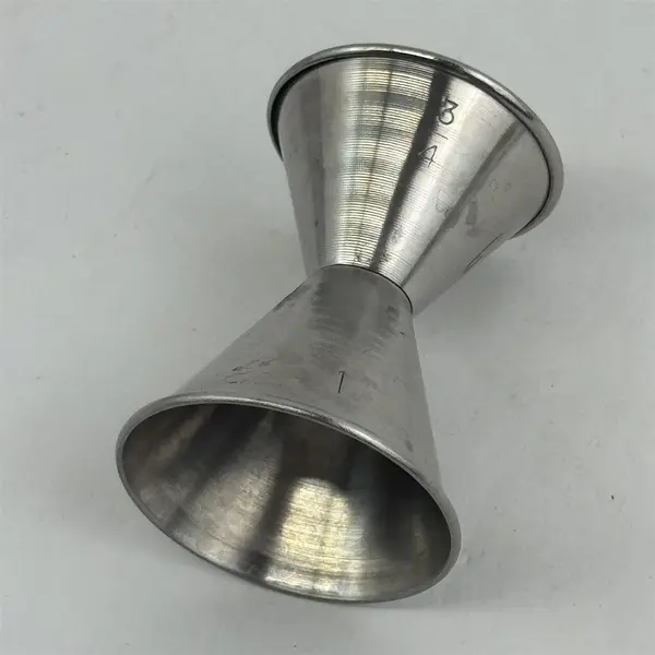 Lot of 4 Stainless Steel Double Jiggers Bar Tools Cocktail Measuring