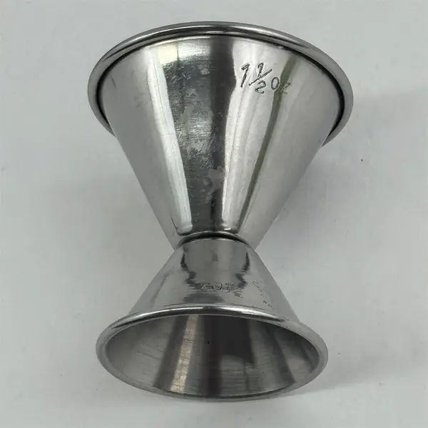 Lot of 4 Stainless Steel Double Jiggers Bar Tools Cocktail Measuring