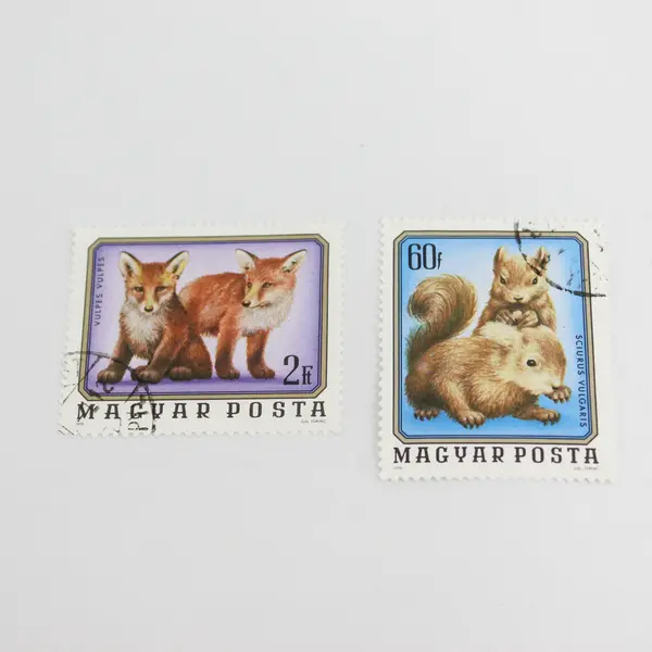 Lot Of 10 Hungary Magyar Posta Animals Wildlife Stamps OG Precancel 1970s