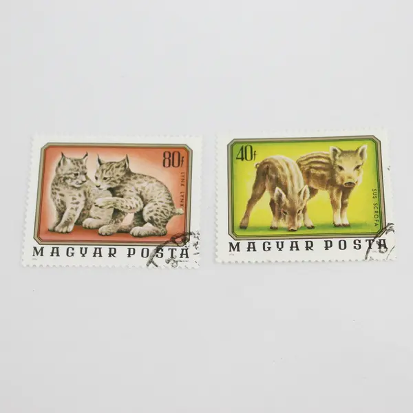Lot Of 10 Hungary Magyar Posta Animals Wildlife Stamps OG Precancel 1970s