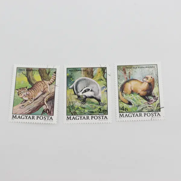 Lot Of 10 Hungary Magyar Posta Animals Wildlife Stamps OG Precancel 1970s