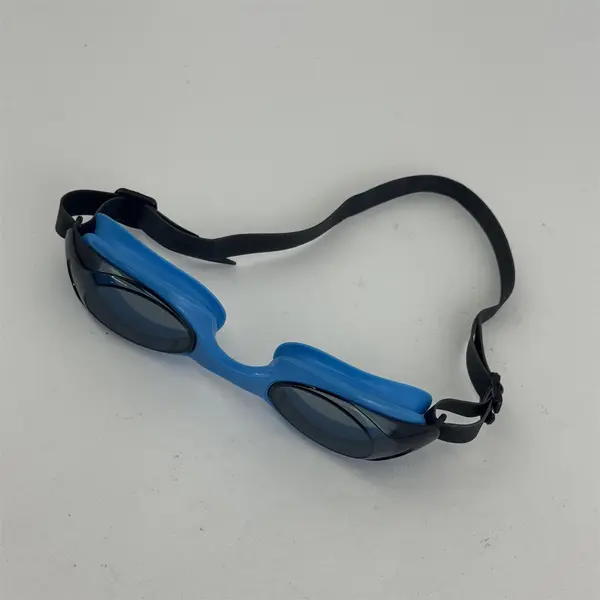 Blue & Black Tempered Swimming Goggles Adjustable Strap 